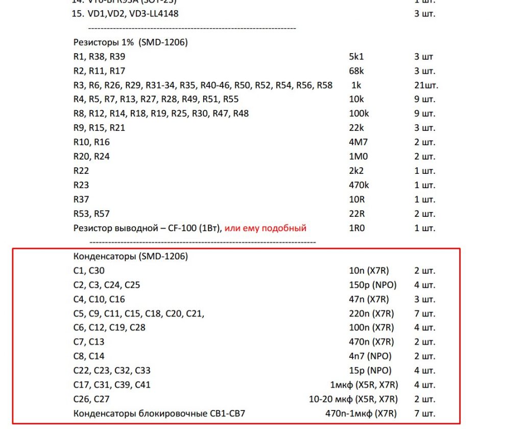 Металлодетектор Фортуна-S. Список комплетующих. Отрывок.